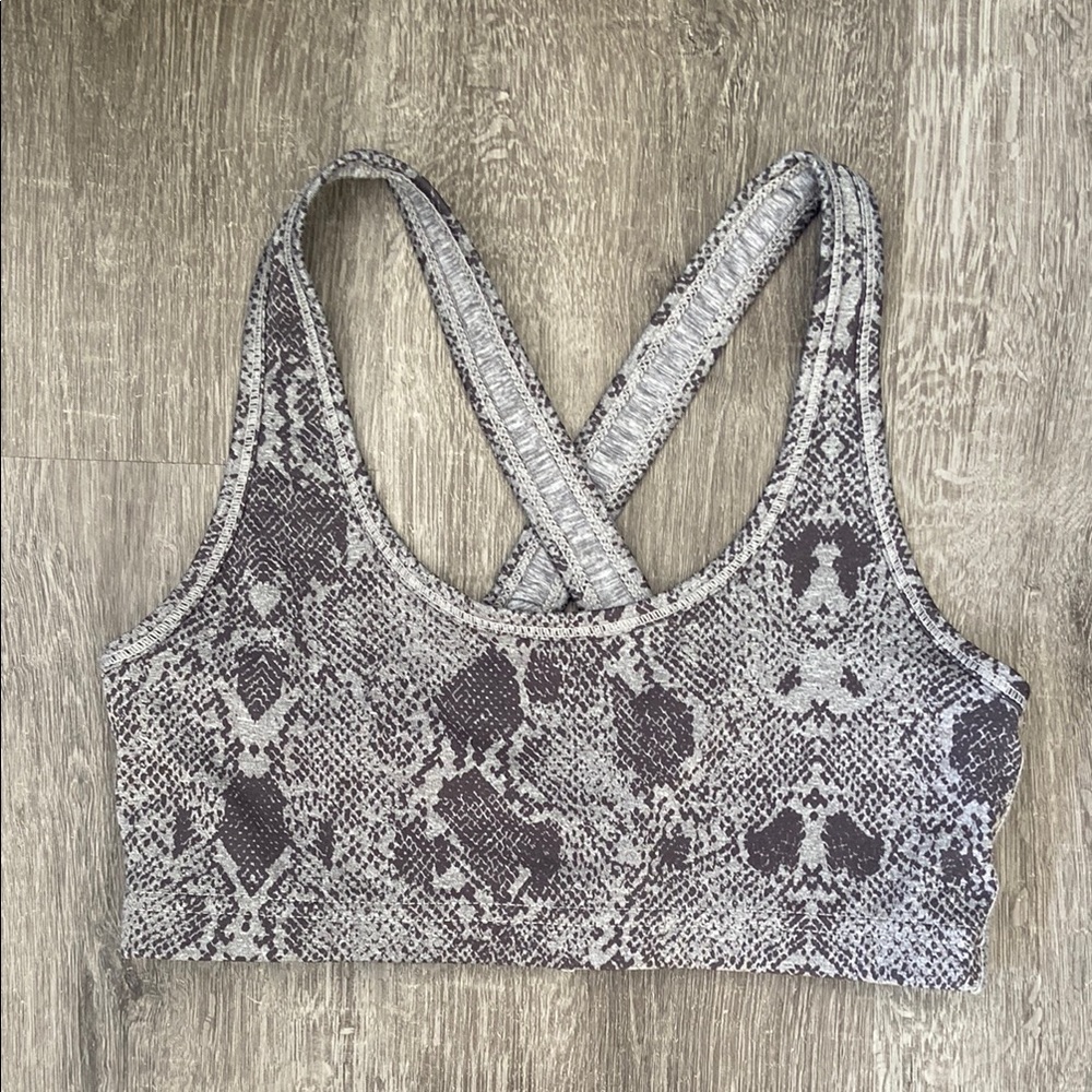Cotton On Body Snakeskin Print Sports Bra - XS